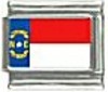 US State Flag - North Carolina - 9mm Italian Charm - Click Image to Close
